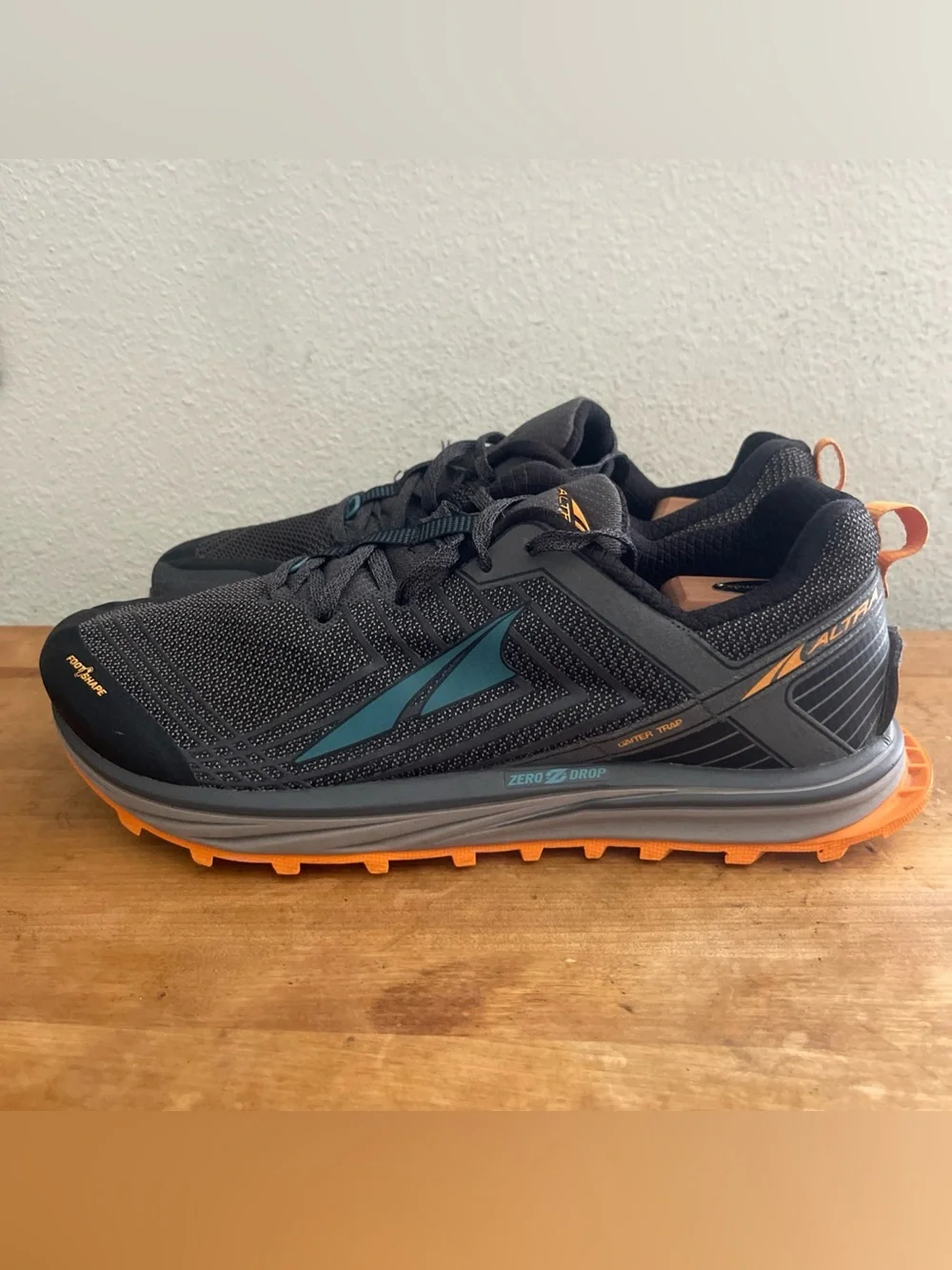 Altra Timp Men's Running Zero Drop Gray Orange Athletic Trail Sneakers Sz 12.5